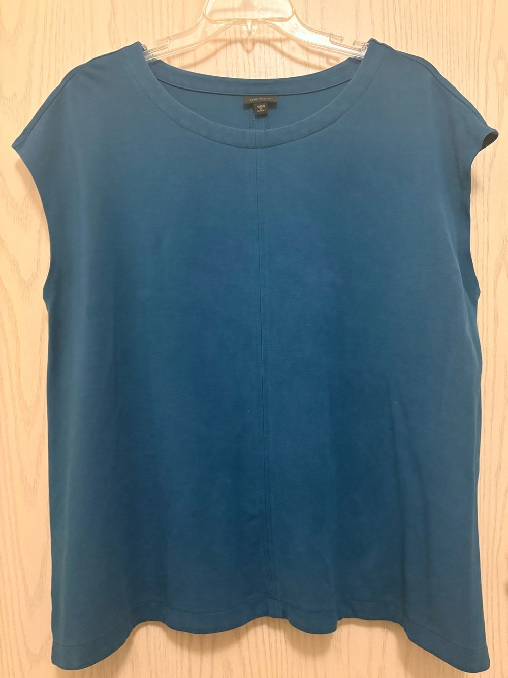 J. Jill Teal Sleeveless Cap-Sleeve Tank Top